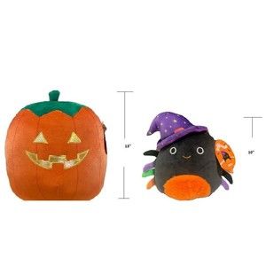 Squishmallows Pumpkin Saul & Gildie Black Spider Witch 8" Plush! Halloween 2022